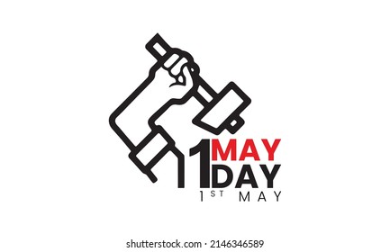 May Day. May 1 Labor Day. May Day Logo