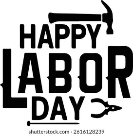 May Day illustrationTypography Design .