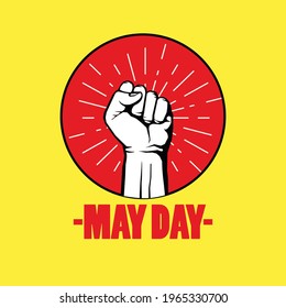 May Day Logo Vector Ready Eps Stock Vector (Royalty Free) 1965330700 ...