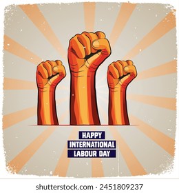 Afiche del Día del Trabajo, Feliz Día del Trabajo, Afiche del Día Internacional del Trabajo