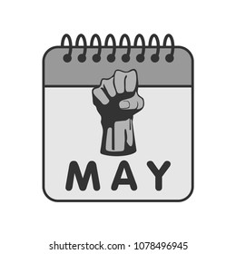 may day vector illustration