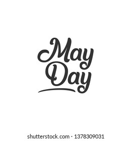 May day  vector template.