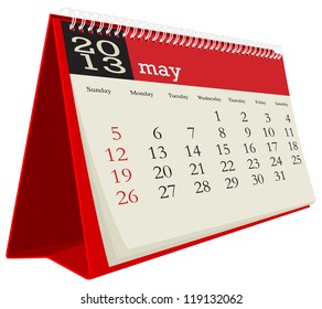 may desk calendar 2013