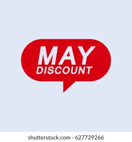 May discount tag label