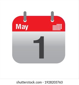 May empty calendar icon design