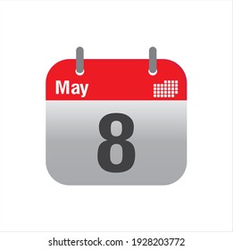May empty calendar icon design