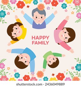 May Family Month Happy Family 