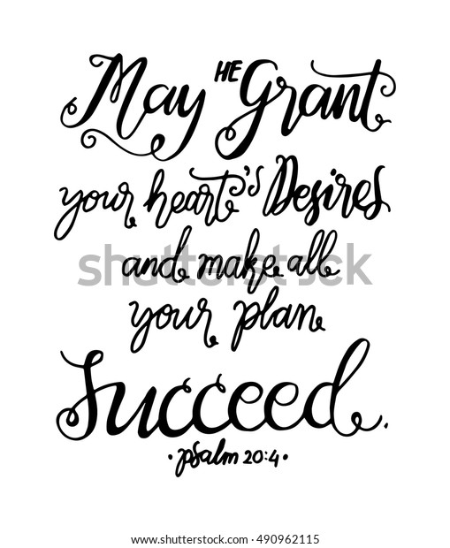 May He Grant Your Hearts Desires Stock Vector (Royalty Free) 490962115