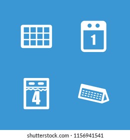 May icon. collection of 4 may filled icons such as 1st day calendar, calendar. editable may icons for web and mobile.