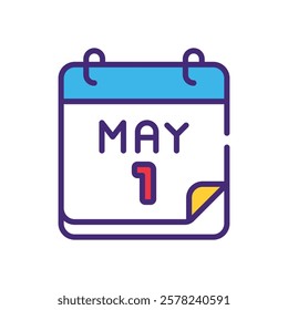 May icon vector stock illustration