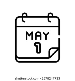 May icon vector stock illustration