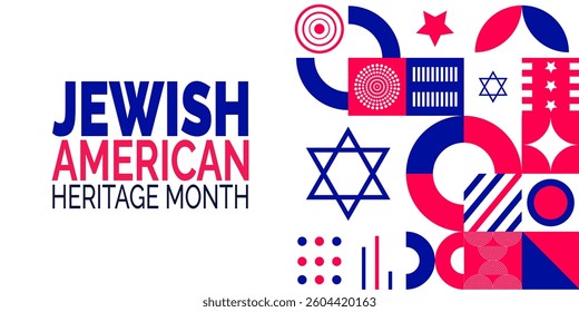 May is Jewish American Heritage Month. Holiday concept. suitable for placard,Background Template,Greeting Card, Poster design,with text inscription, Classic Social Media Post.Vector illustration