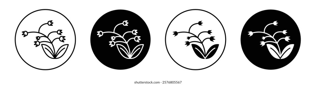 May lily icons vector pack for web designs