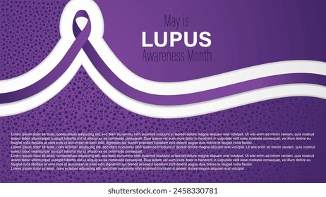 May is Lupus awareness month, vector illustration