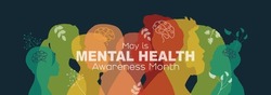 May Is Mental Health Awareness Month Banner.