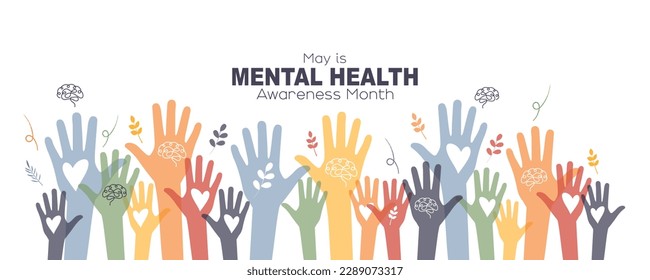 May is Mental Health Awareness Month banner.