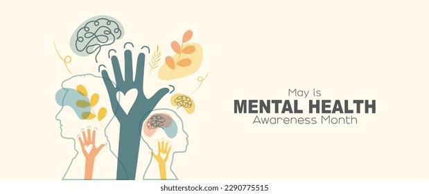 May is Mental Health Awareness Month banner.