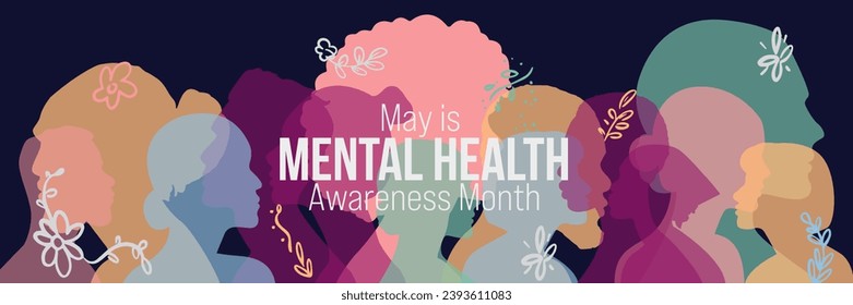 May is Mental Health Awareness Month banner.