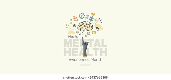 May is Mental Health Awareness Month banner.