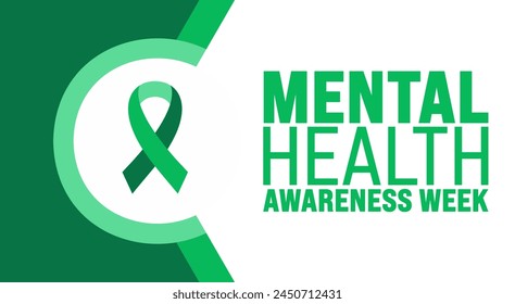 May is Mental Health Awareness Week background template. Holiday concept. use to background, banner, placard, card, and poster design template with text inscription and standard color. vector