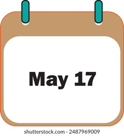 May Month Icon 17 | Date Icon Design