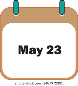 May Month Icon 23 | Date Icon Design