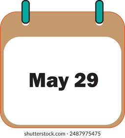 May Month Icon 29 | Date Icon Design