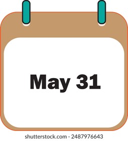 Icono del mes de mayo 31 | Diseño de iconos de fecha