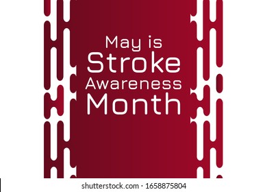 May National Stroke Awareness Month Holiday Stock Vector (Royalty Free ...