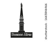 May pyramid monument of Buenos Aires city in Argentina