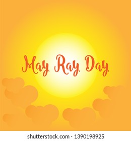 MAY RAY DAY - VECTOR ILLUSTRATION