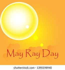 MAY RAY DAY - VECTOR ILLUSTRATION