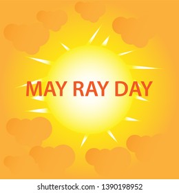 MAY RAY DAY - VECTOR ILLUSTRATION