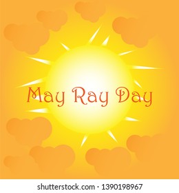 MAY RAY DAY - VECTOR ILLUSTRATION