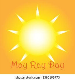MAY RAY DAY - VECTOR ILLUSTRATION