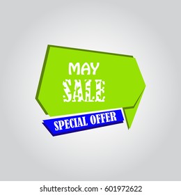 May sale banner special offer