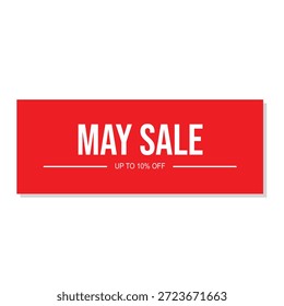 may sale icon with white background