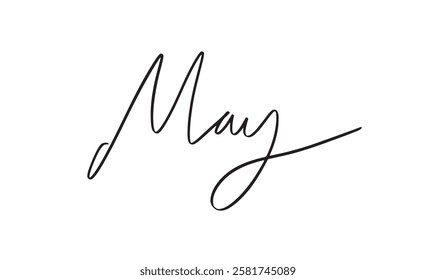 may text font calligraphy hand written lettering script black color object icon template event banner celebration holiday event symbol design calendar may month 2025 year season organizer diary label 