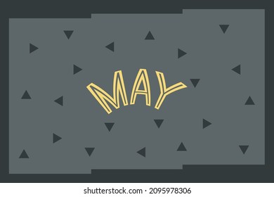 Puede escribir texto sobre el diseño de fondo oscuro. Concepto de mes natural.