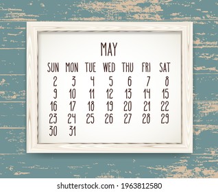 Rustic Calendar Frame Hd Stock Images Shutterstock