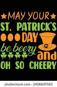 May Your St. Patrick's Day eps cut file for cutting machine