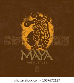 Maya. Ancient Civilization. Travelling. Adventures. You must see. Poster Template