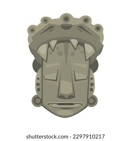 Composición de la civilización maya con estilo de caricatura icono antiguo en ilustración vectorial de fondo en blanco