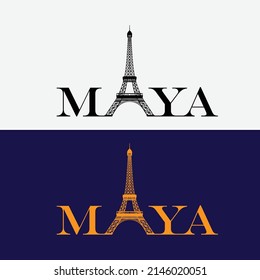Logo de la Torre Eiffel Maya
