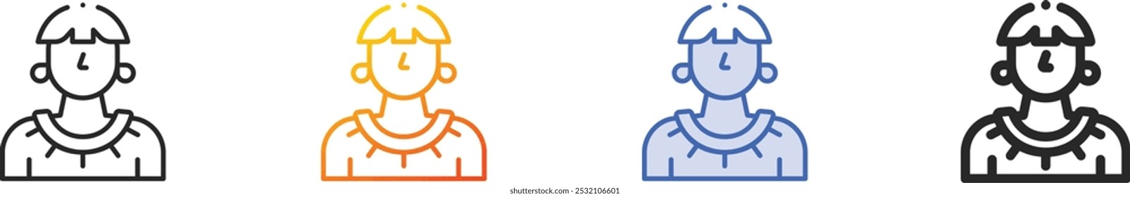 maya icon.Thin Linear, Gradient, Blue Stroke and bold Style Design Isolated On White Background