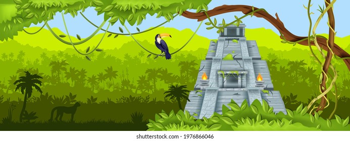 Jungle Temple Background Hd Stock Images Shutterstock