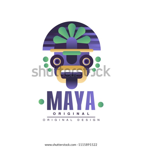 Maya Logo Original Design Emblem Ethnic Stock Vector (Royalty Free ...