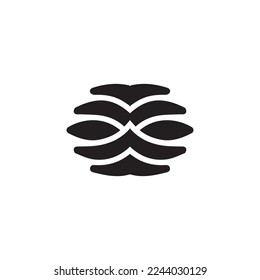 Maya mask icon. Simple style tribal Aztec theme poster background symbol. Maya mask brand logo design element. Maya mask t-shirt printing. Vector for sticker.