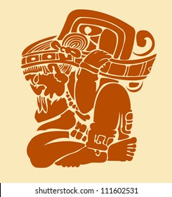 Maya ornament man