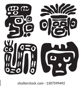 maya ornament. vector image for logo or illustrations
